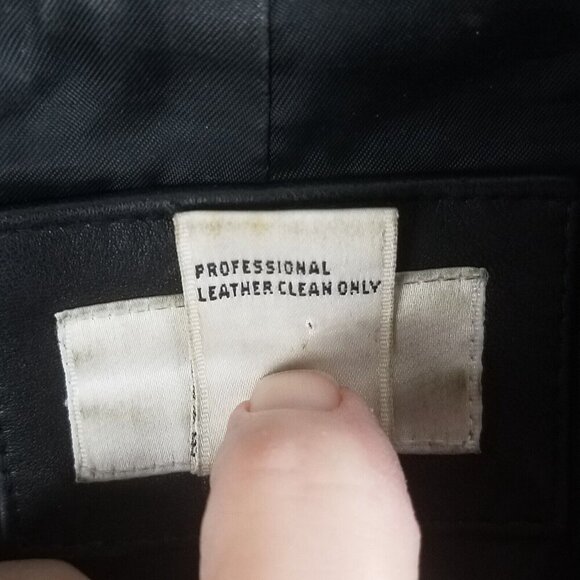 BP Women's Genuine Lamb Skin Leather Jacket Size S Button Front Black pocket - Picture 13 of 15